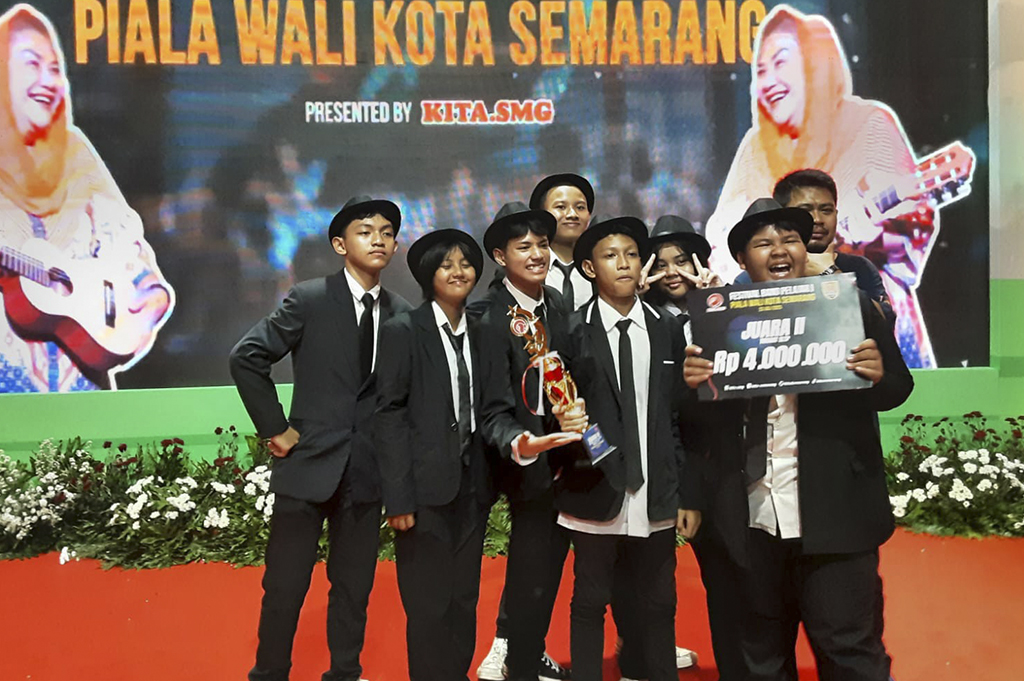 SMP Yoannes XXIII Berhasil Menyabet Juara Festival Band Pelajar Piala Wali Kota Semarang